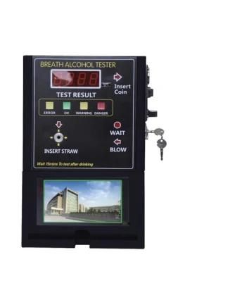 Fuel Cell Breathalyzer Coin Operated Alcohol Tester for Bar/Hotel with Coin Credit/Debit Card