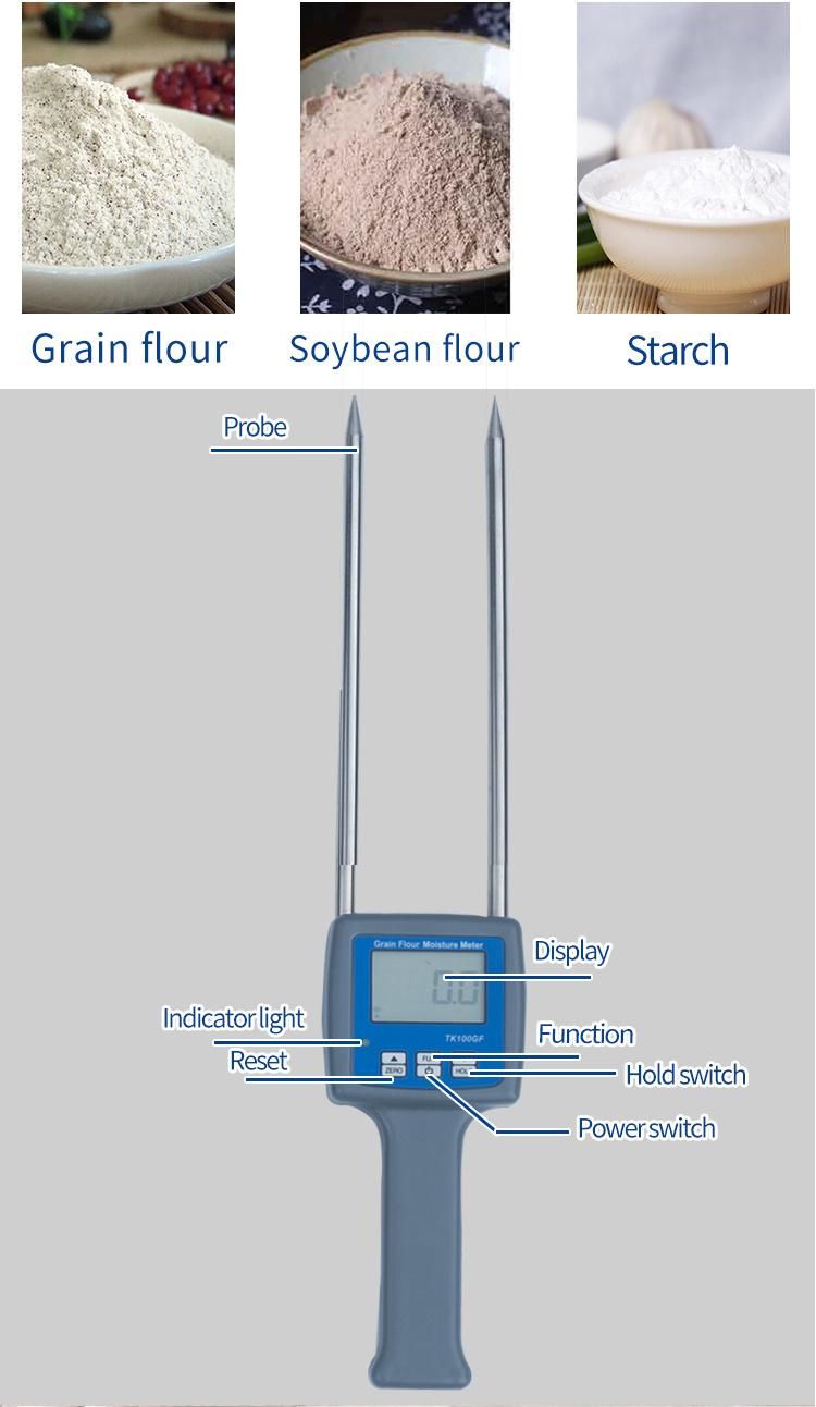 Digital Starch Moisture Meter Tk100GF 0.5 Accuracy