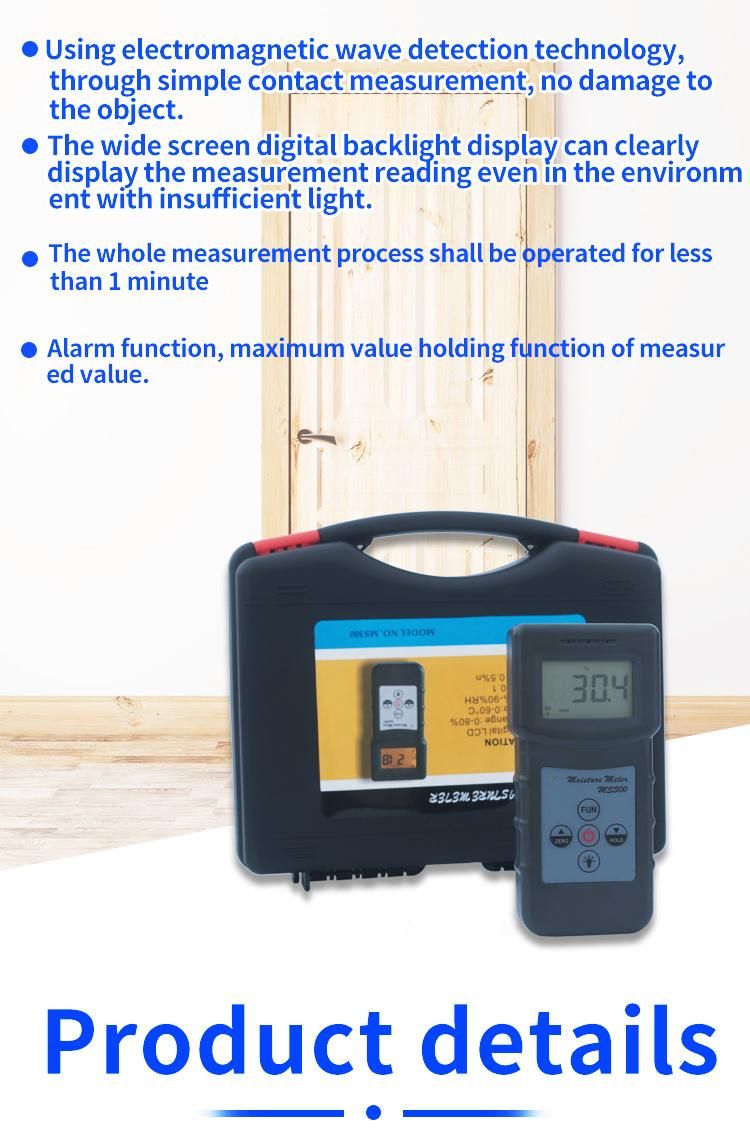 Instant Concrete Moisture Meter Wall Moisture Detector 0-70%