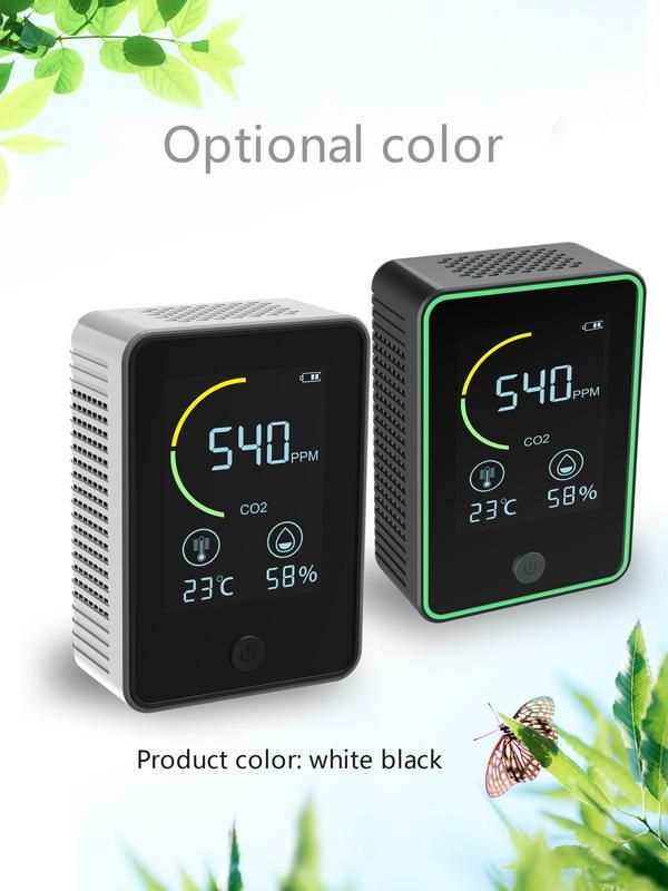 Indoor CO2 Meter, CO2 Temperature Humidity Iaq Monitor, Workshop Classroom Office Air Quality CO2 Monitorh