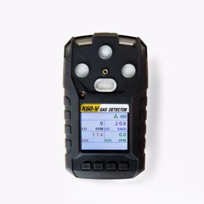 Portable 4 Gases Detector for O2 H2s Lel Co Leaking Concentration Detection CE Certification