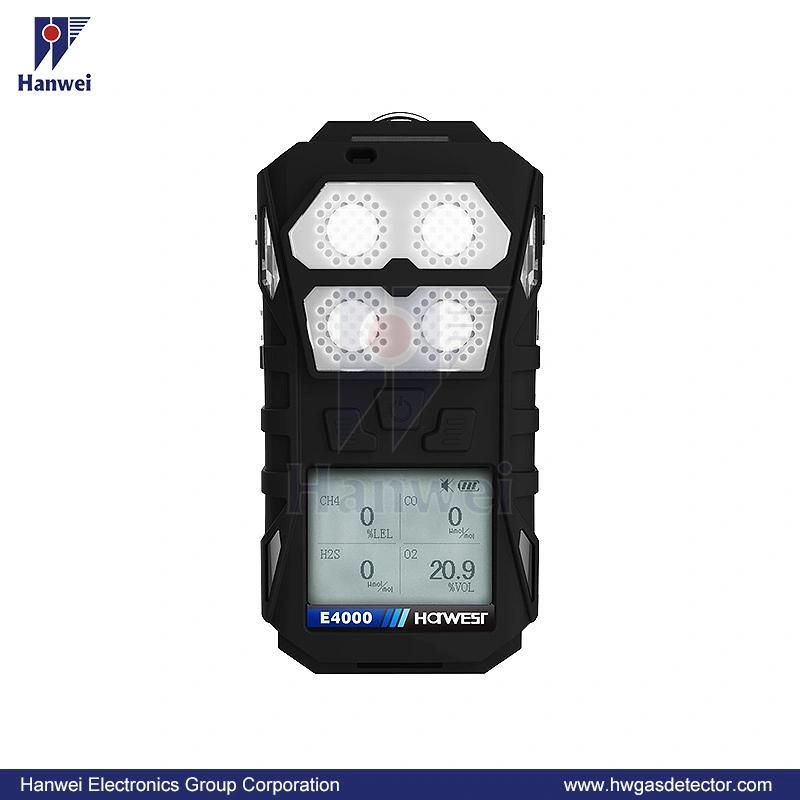 Portable 4 Gases Detector for Combustible, Toxic Gases and Oxygen with Internal Sampling Pump