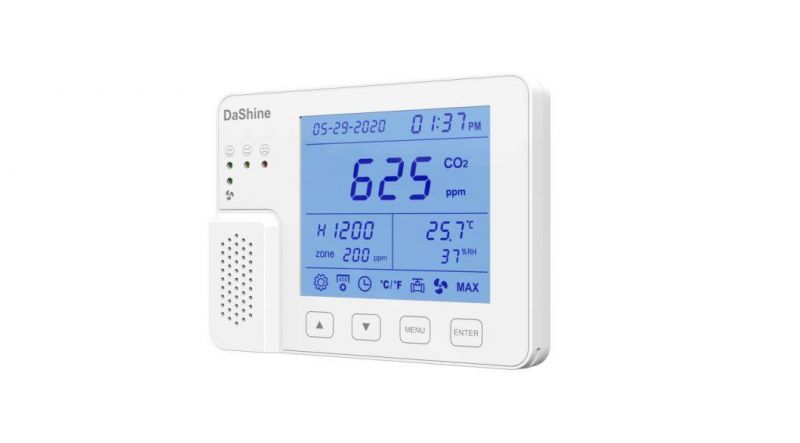 Desktop and Wall-Mounted Carbon Dioxide CO2 Monitor Meter Carbon Dioxide Air Quality Detector Meter