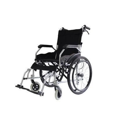 Biobase Aluminum Solid Tire Foldable Portable Manual Lightweight Wheelchair