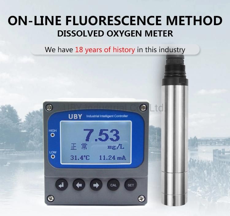 Wall-Mounted Online Fluorescence Method Dissolved Oxygen Water Quality Analyzer Meter