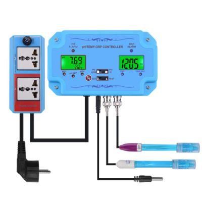 3 in 1 pH ORP Controller Acidimeter Oxidation Reduction Potential Temperature Meter Tester