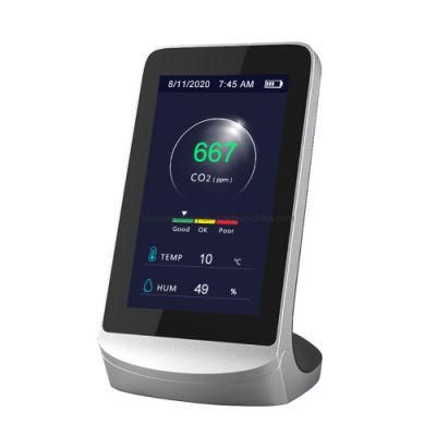 Lda Digital Carbon Dioxide Monitor Desktop Air Quality Tester with Sound Alarm