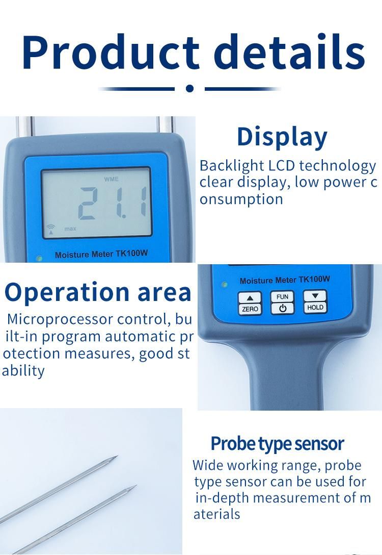 Portable Sawdust Moisture Meter (TK100W)