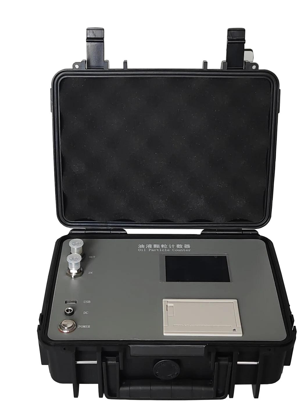 ISO4406 Nas1638 Portable Hydraulic Oil Particle Counter