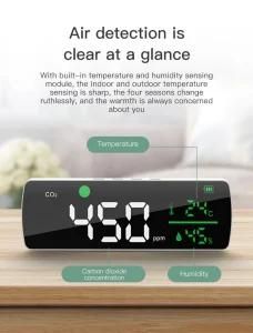 Jayfun Made in China CO2 Monitor Carbon Dioxide Meter Indoor Air Quality Monitor CE