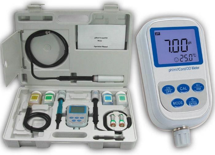 Portable pH Orp Conductivity TDS Salinity Resistivity Do Meter