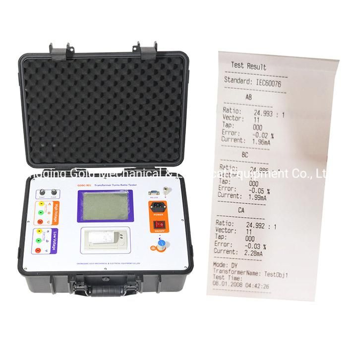 Gdbc-901 Automatic Three Phase Transformer Turns Ratio Tester TTR Meter
