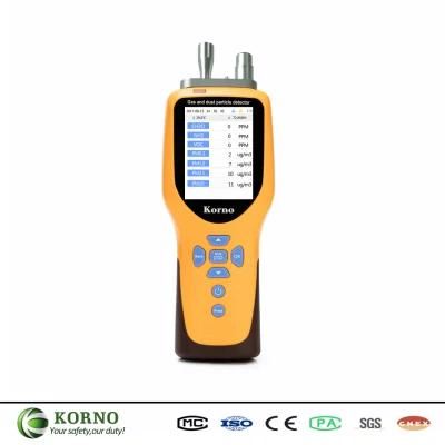IP66 Portable Air Quality Detector Multi Gas Detector 6 in 1 Gas/Dust Particle Detector/Co/No2/So2/CO2/Pm2.5/Pm10