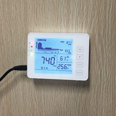 Multifunctional Aqi Air Quality Monitoring Meter for CO2, Temperature, Humidity