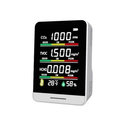 Temperature Humidity Monitor Desktop 5 in 1 CO2 Meter with Ndir Sensor CO2 Meter