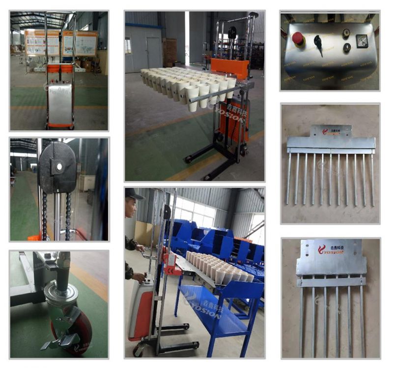Electric Hydraulic Crucible Pot Trolley Loader for Fire Assay Laboratory