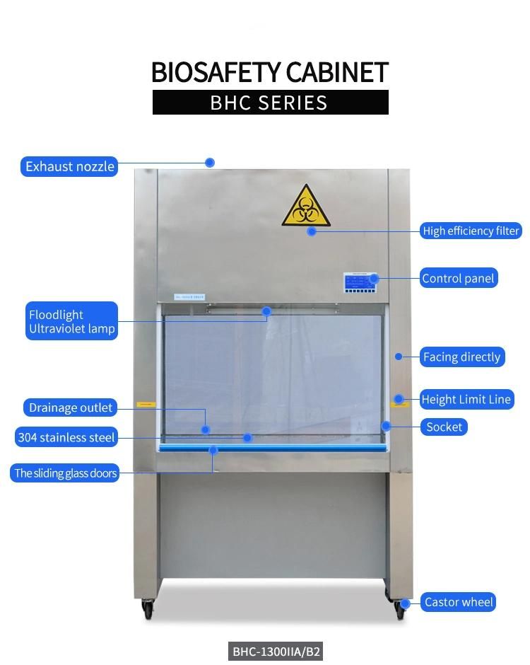Stainless Steel Material Biological Safety Cabinet