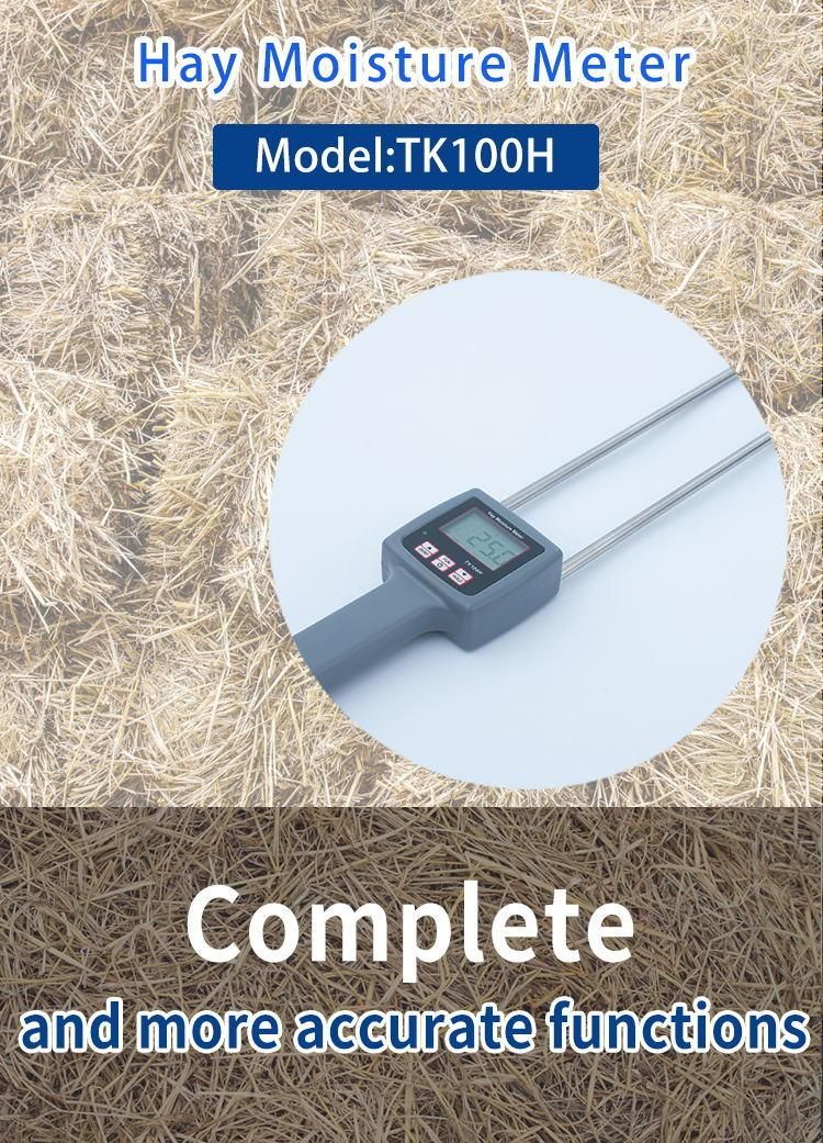 Digital Straw Bran Moisture Meter Tester 0%-84%