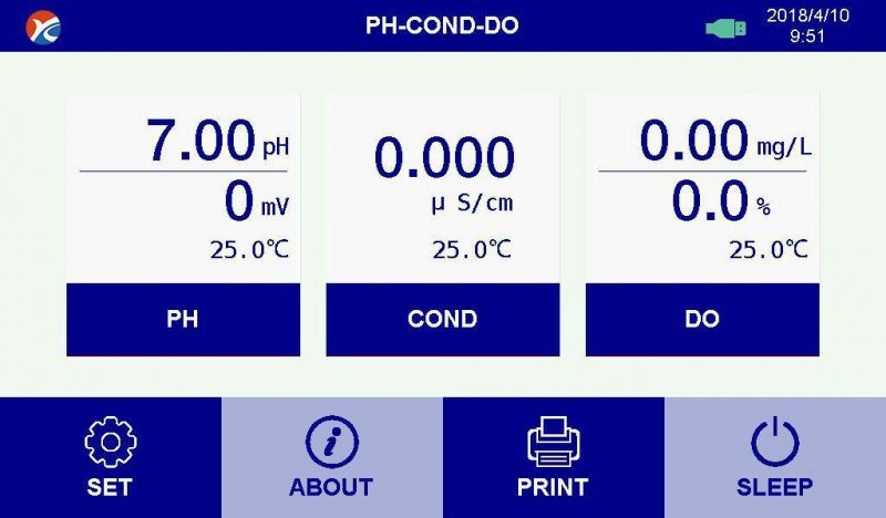 Multi-Parameter Electrochemical Water Analyzer (pH/Conductivity & DO Meter)
