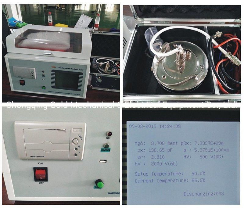 Gdgy Insulating Oil Dielectric Loss Tan Delta Tester
