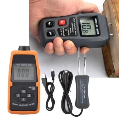 USB Digital Wood Moisture Meter Temperature Humidity Meter Analyzer