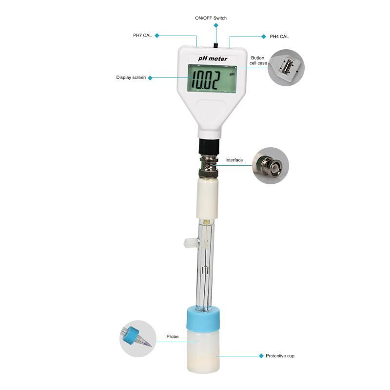 Multipurpose pH Meter Tester for Cheese Meat Loose Soil Cosmetics Creams Drinks Aquarium