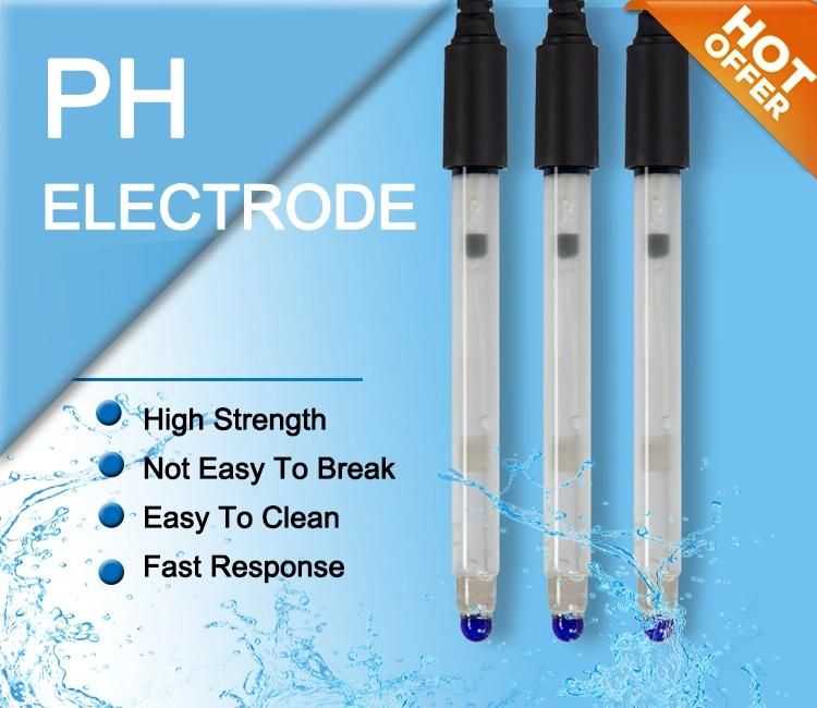 Online Industrial 0-14 Measure Range Hydrofluoric Acid Resistant pH Sensor with CE