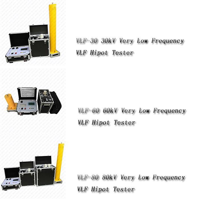 0.1Hz 80kv High Voltage Generator Vlf Ultra-Low Frequency Hv Test Equipment for Cable