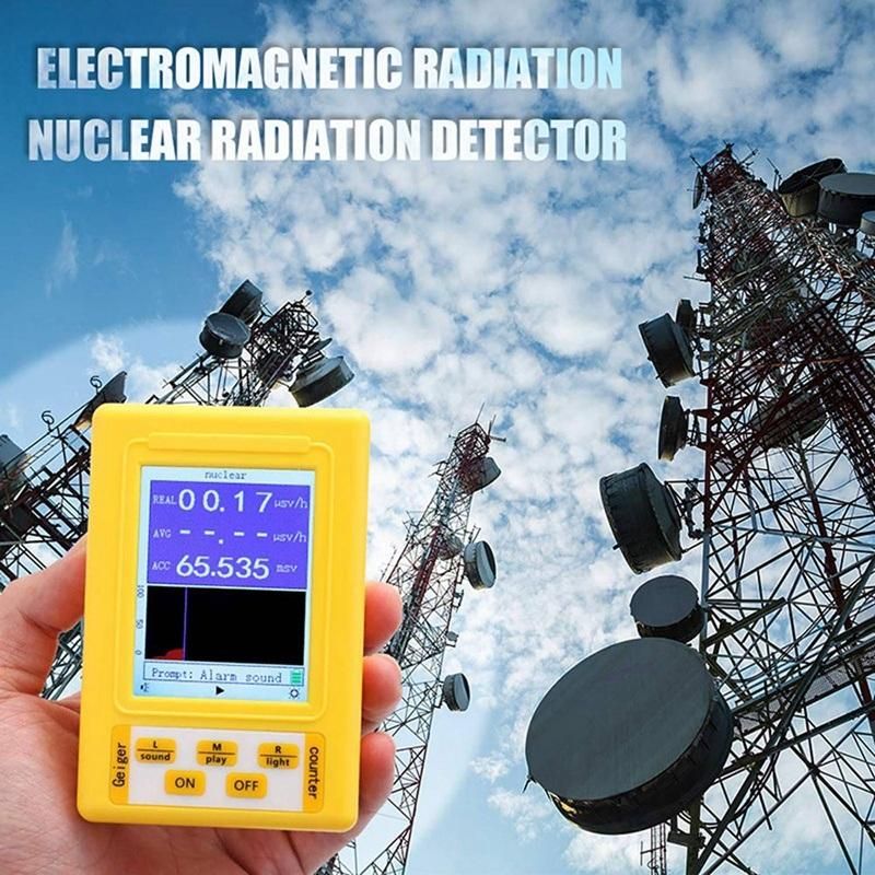 Br-9c 2-in-1 Handheld Digital Display Electromagnetic Radiation Nuclear Detector Emf Geiger Counter Full-Functional Type Tester