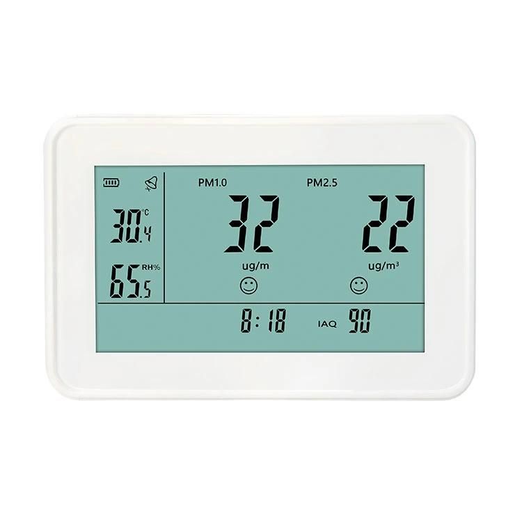 Haze Concentration Temperature and Humidity Monitor Portable Pm10 Air Quality Meter