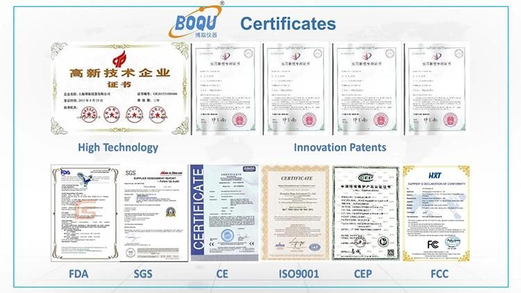 Boqu Ddg-2090 10000+ Customers Use Temp. Range: 0~99c and One Ways of 4-20mA for Swimming Pool Water Conductivity Meter
