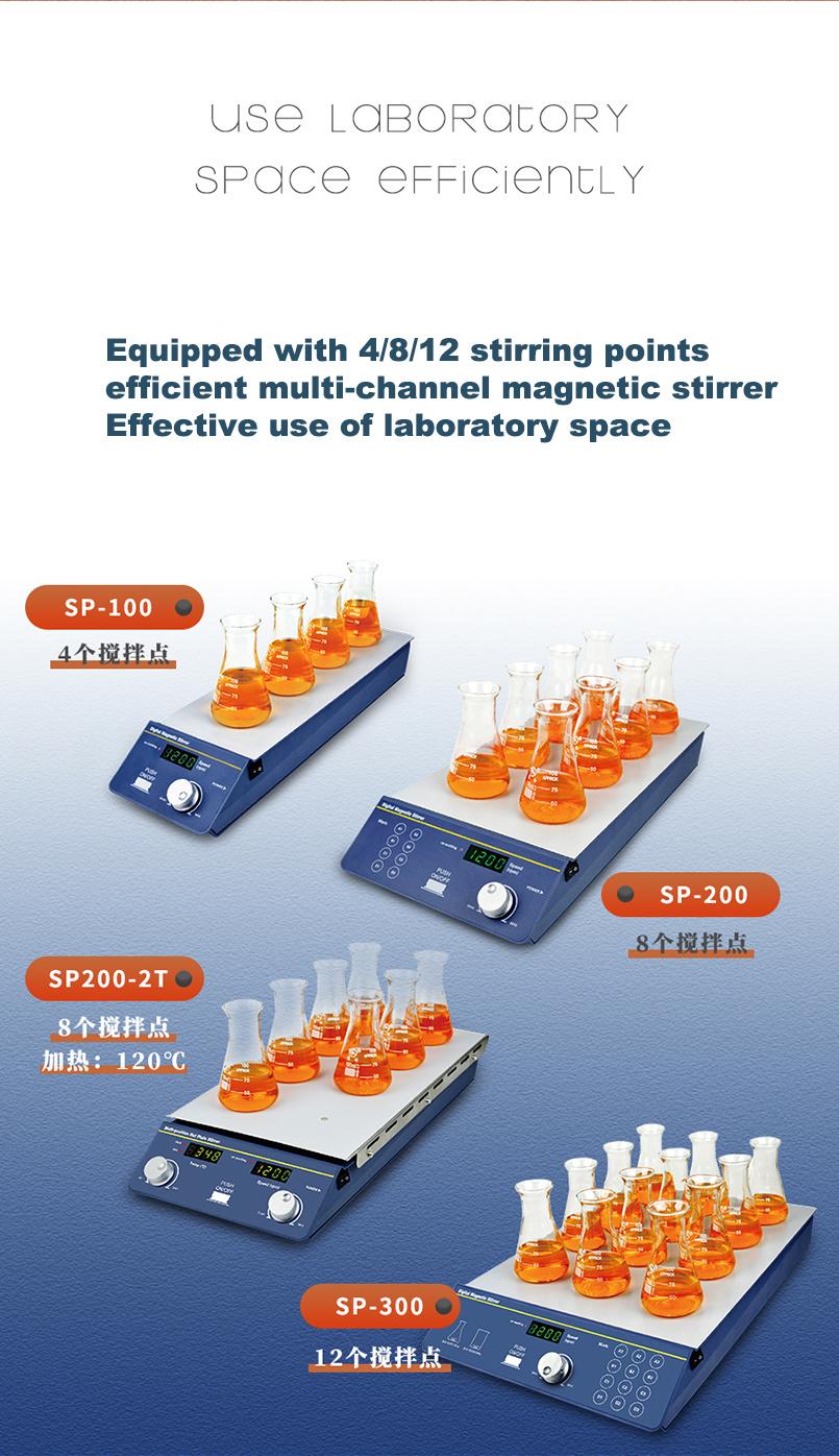 Multi-Positon Magnetic Stirrer 4 8 12 Stirring Point Magnetic Stirrer