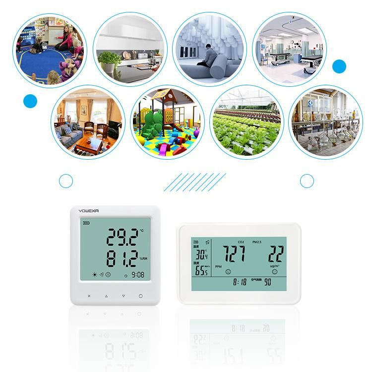Yem-20L Environmental Indicator / Indoor Home Air Quality Temperature Humidity Monitor with Logging Data Function