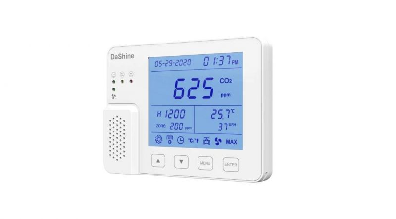 USB or Battery Power Air Quality Meter CO2 Monitor Carbon Dioxide Monitor CO2 Detector