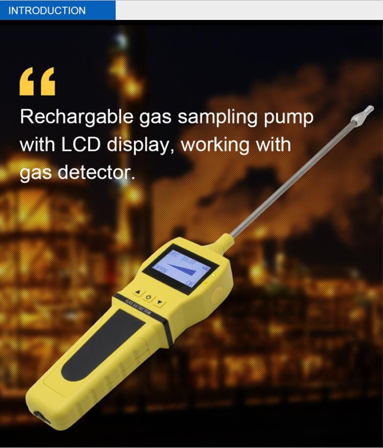 Industry Portable Gas Sampling Pump Digital Charging Smart External Pump Sampler Device Support All Gas