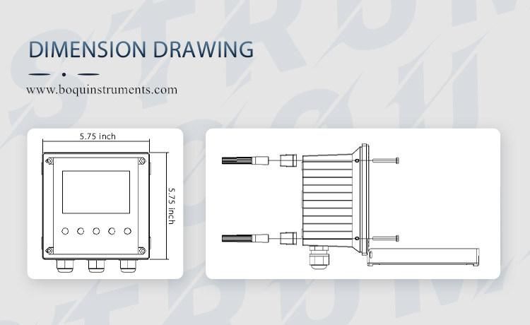 Online Digital pH Sensor RS485 Output Connect with PLC Controller Desktop