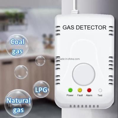 Combustible Methane Coal Gas Detector Gas Leak Alarm with LED Warning Light