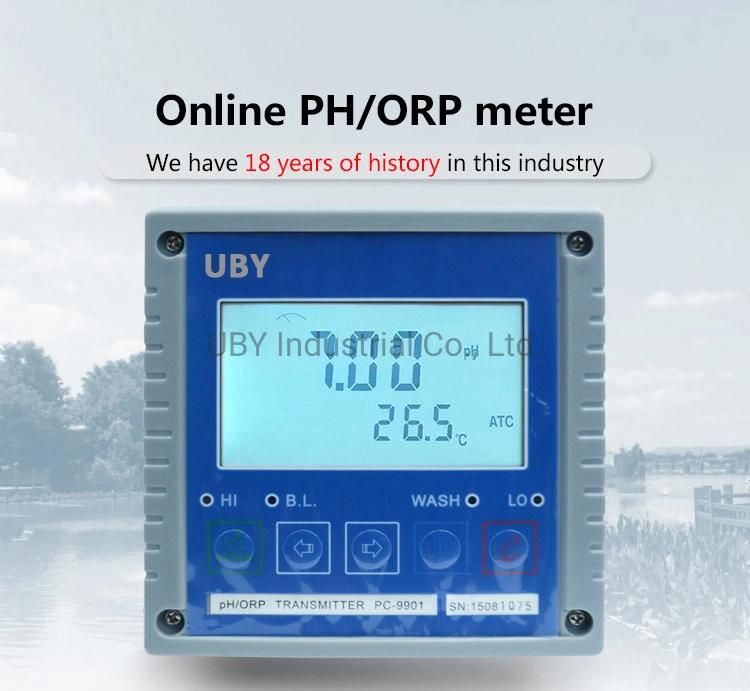 PC9901+D250 Online pH Meter Water Digital Online pH Analyzer for Control Pump Dosing Controller
