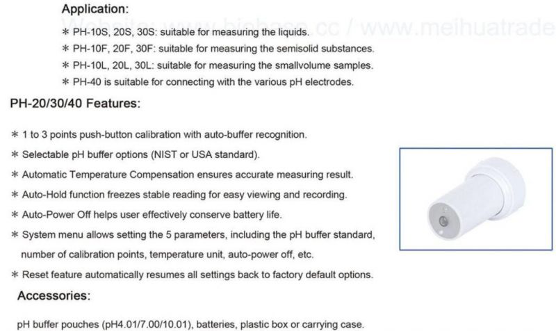 Biobase China Pocket Size Water Quality pH Tester