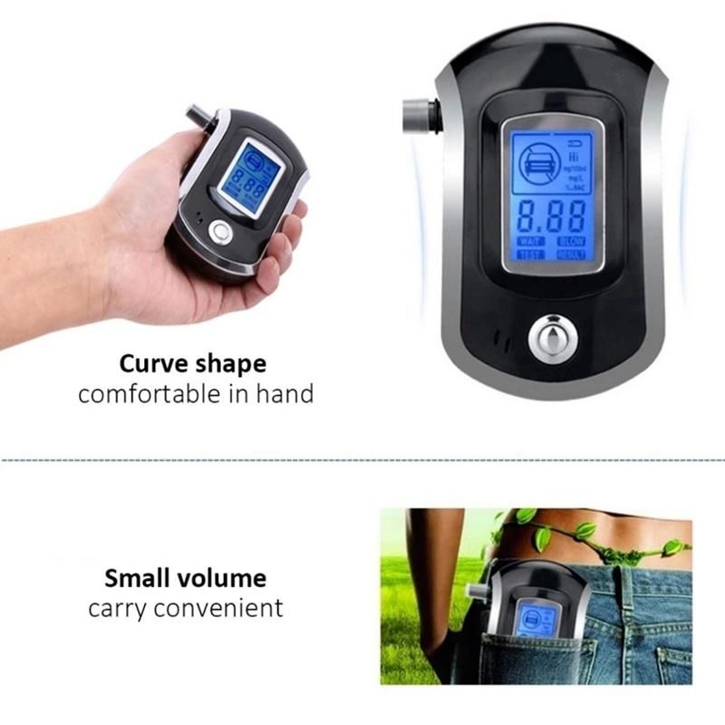 Wholesale Manufacturer ODM OEM Portable Mini Digital Alcohol Tester Breathalyzer LCD