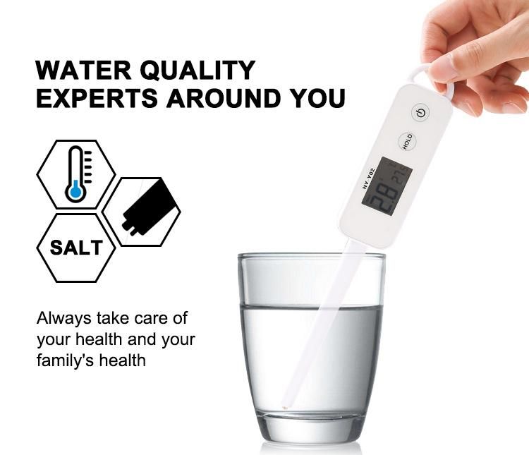 Water Quality Tester Water Salimeter Salinity Meter Tester 0-50 Ppt Measurement Range Measure for Water Wine Spas Aquariums