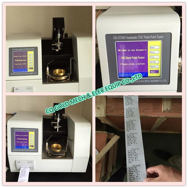 Gd-3536D ASTM D92 Cleveland Open Cup Flash Point Tester Apparatus