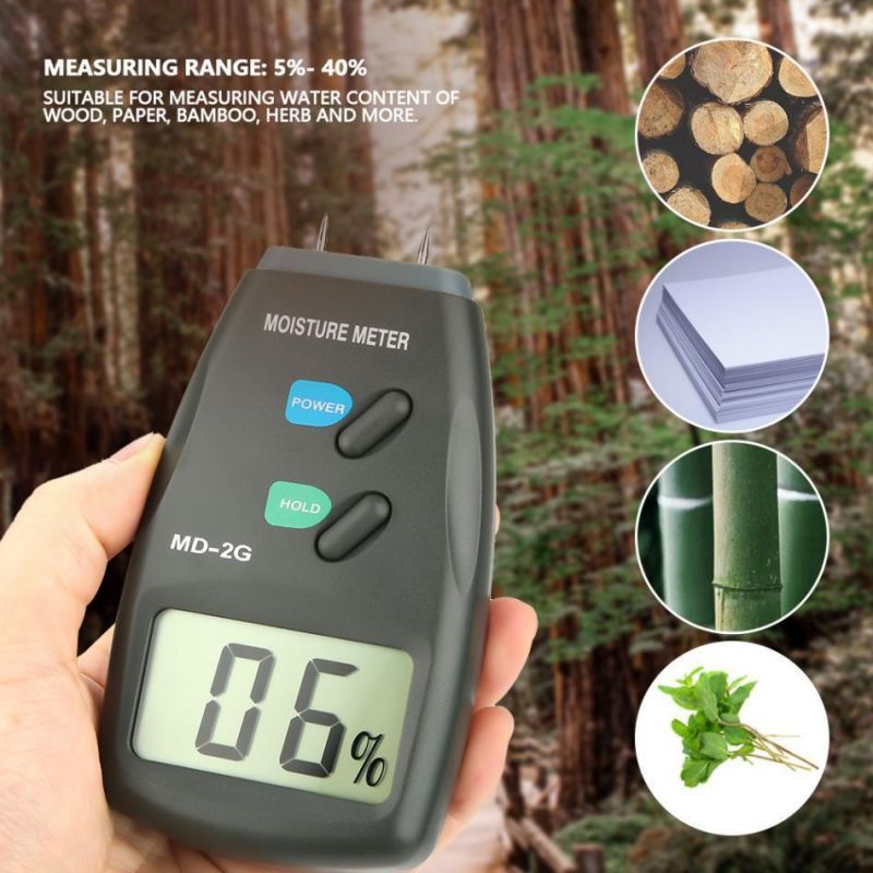 2 Pin Digital Humidity Meter Timber Hygrometer Wood Moisture Meter Detector