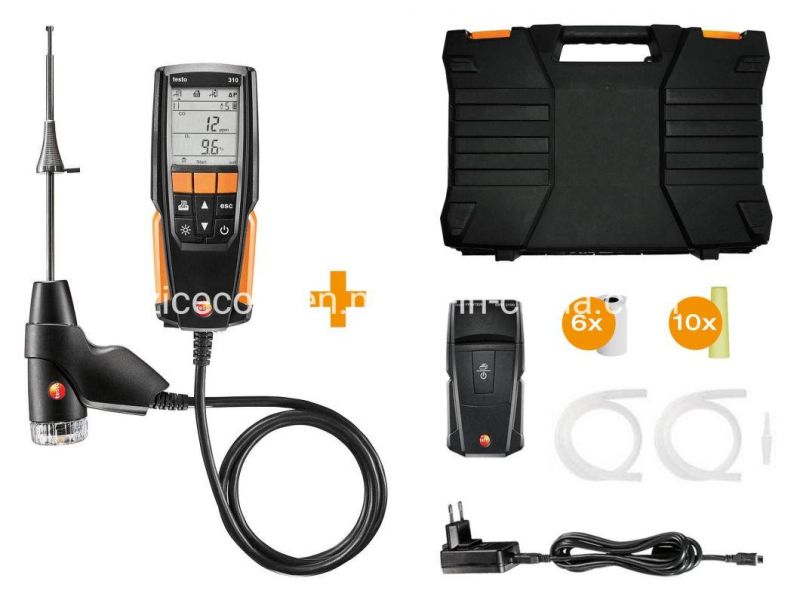 Original Testo 310 Set Flue Gas Analyzer with Printer No. 0563 3110