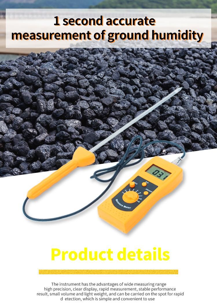 Portabel Silver Sand Moisture Meter with Long Sensor