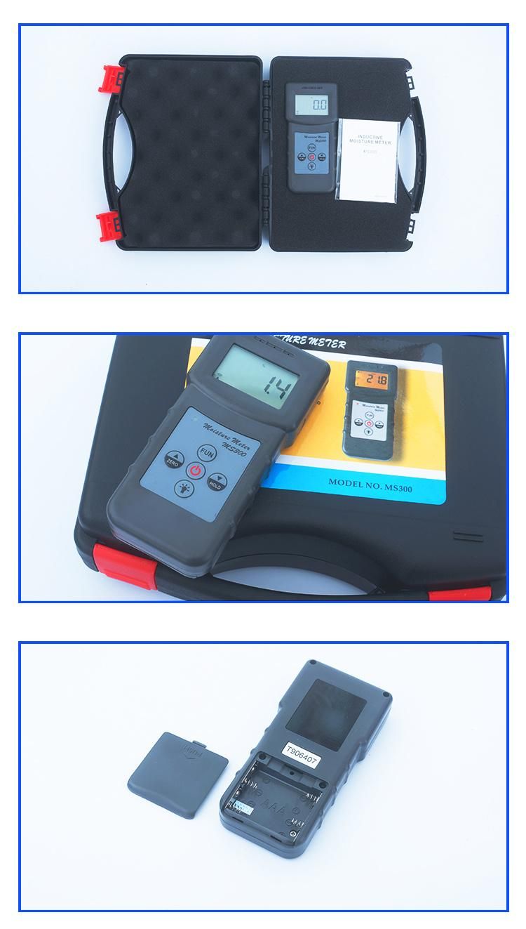 Handhold Concrete Moisture Meter with Inductive Type Ms300