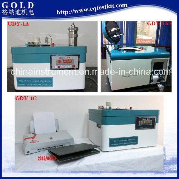 Gdy-1A Coal and Coke Gross Calorific Value Testing Bomb Calorimeter