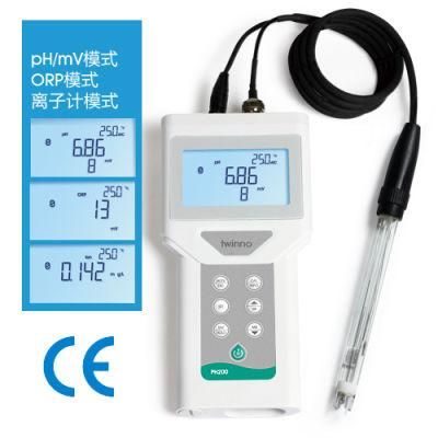 CE Certified Handheld Digital pH/ORP/Ion/ Temperature Meter