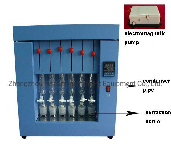 Soxhlet Extraction 6 Channels Grain Crude Fat Analyzer