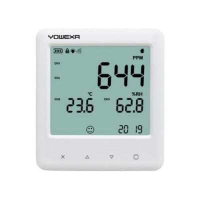 Yem-40c Indoor Room Digital Thermometer Hygrometer with Temperature Humidity CO2 Monitoring